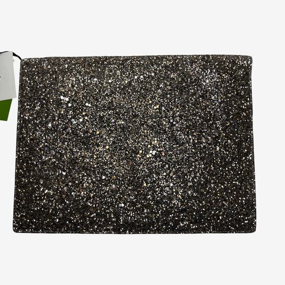 Kate Spade Laurel Way All That Glitters Envelope Clutch Gold Glitter NWT - Picture 6 of 16